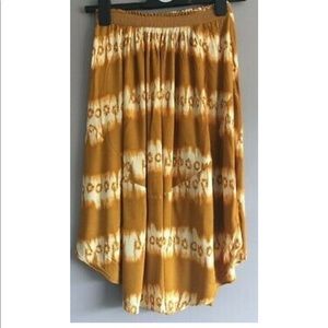 H&M Burnt Orange Tie Dye Skirt